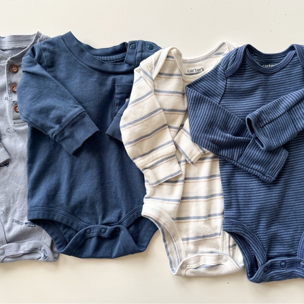 Lot of 3 month button closure onesies